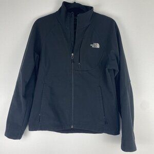 North Face Women's Apex Soft Shell Jacket Size M Black Full Zip Water Resistant